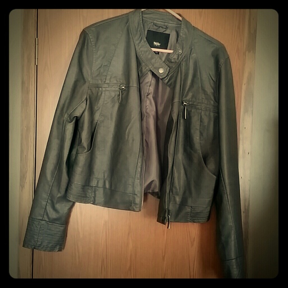 Faux Leather Moto Jacket