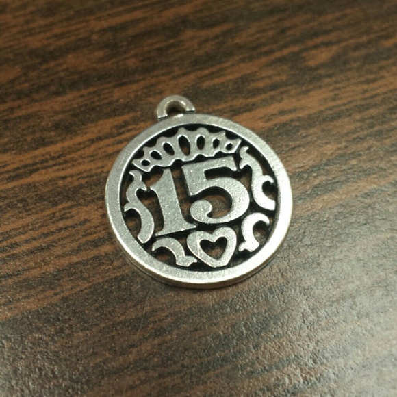 James Avery "15" Quinceaner Charm