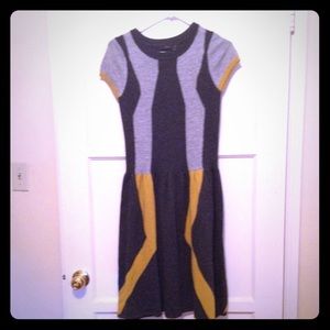 Grey modern sweater dress