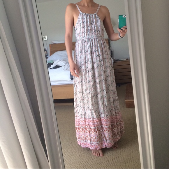 Maxi boho flower dress