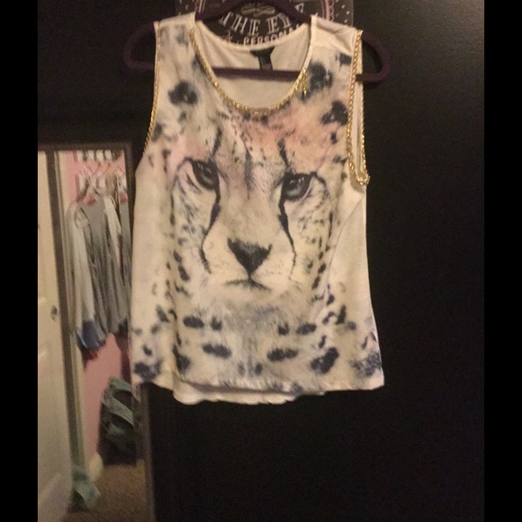 Beaded tiger blouse