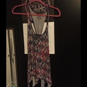 Uneven tank top