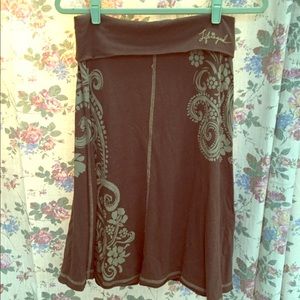 LIFE IS GOOD brown cotton skirt