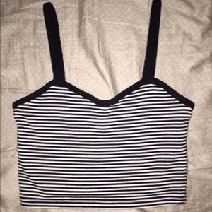 Forever 21 Striped Crop Top