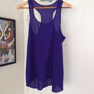 Sheer purple  tank