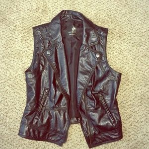 Pleather vest