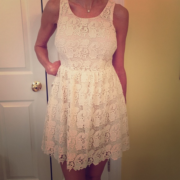 Off white lace dress