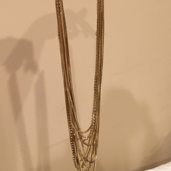 Kenneth Jay  Lane gold layered chain necklace