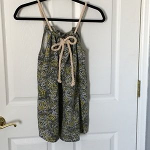 Rope tie floral top