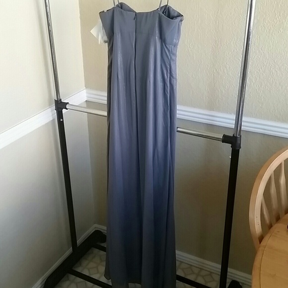 NWT David's Bridal NWT Pewter Dress - Picture 4 of 4