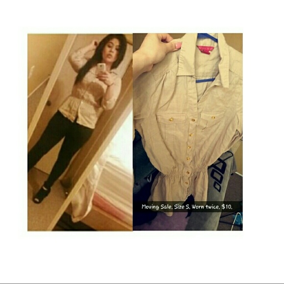 Sunny leigh nude button up