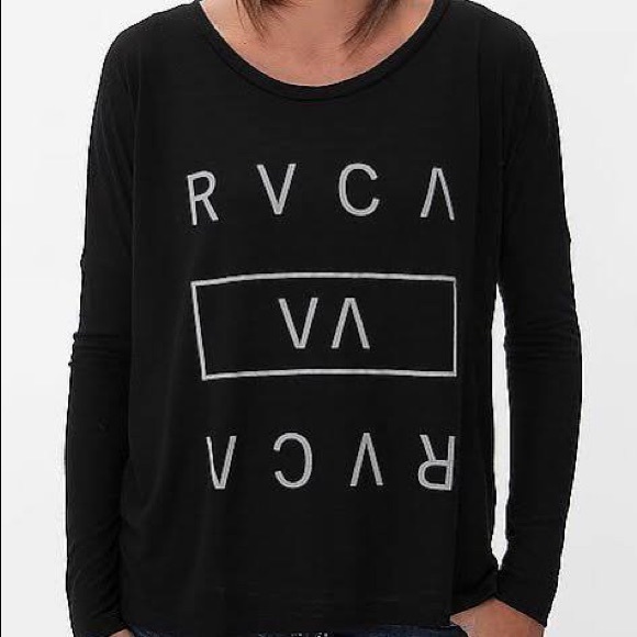 RVCA, black long sleeve, NEW