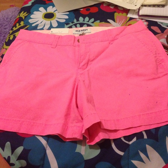 Hot pink old navy shorts