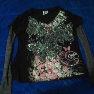 sparkly Long sleeve tee