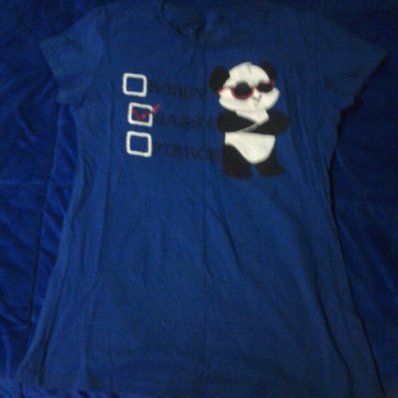 Blue tee