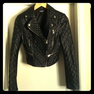 Faux leather jacket