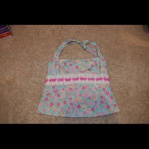 Lilly Pulitzer Halter Corset Floral top