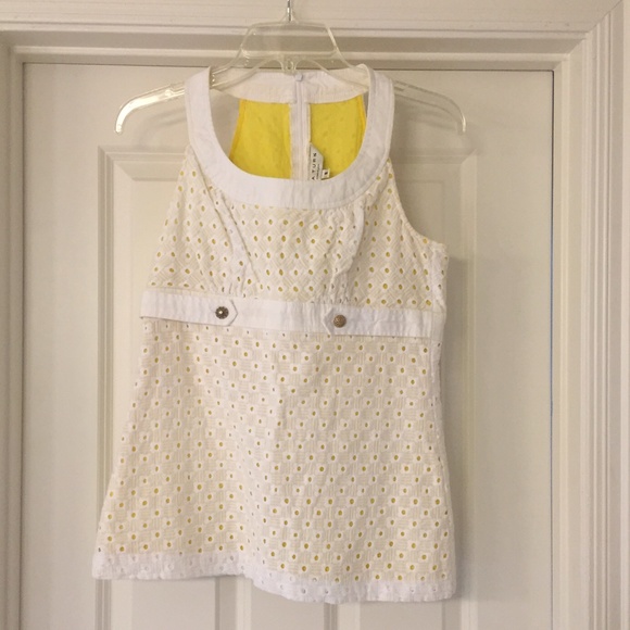 Trina Turk Tops - Trina Turk white eyelet top