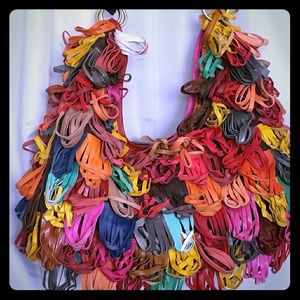 Colorful Leather Bag ****SOLD LOCALLY