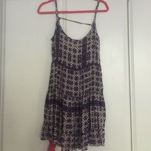 Brandy purple floral design loose dress.