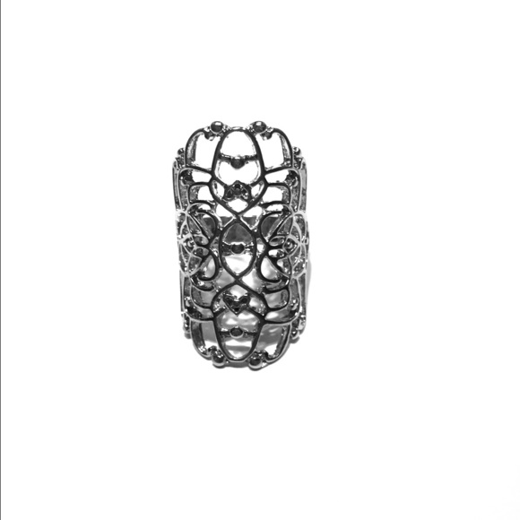 Sterling silver wired midi ring