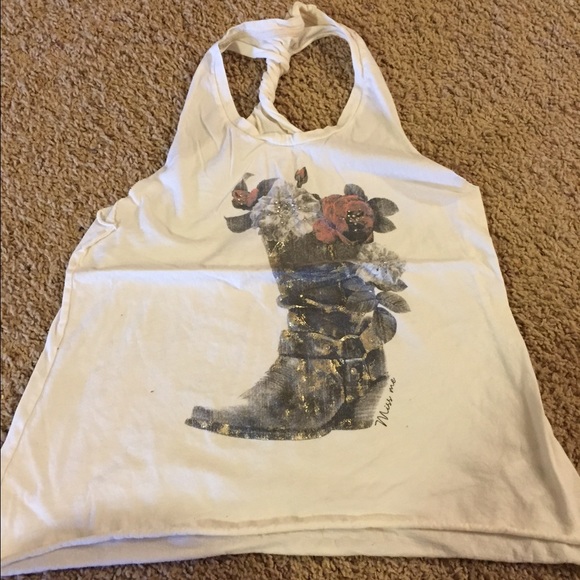 Miss Me twist razor back tank