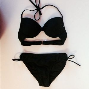Bikini swimsuit, black NWOT