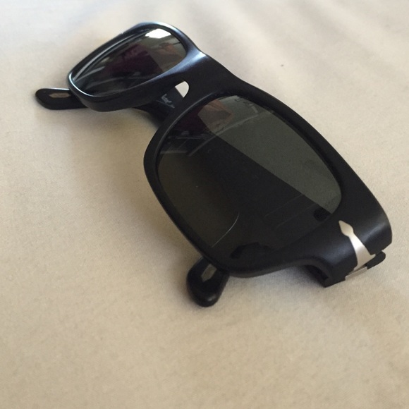Black Persol Sunglasses w/ Grey Polarized  Lenses