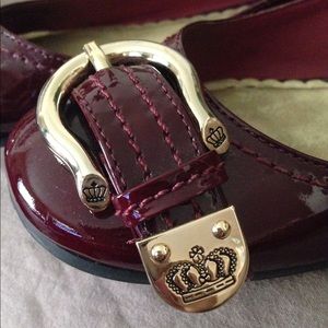 Burgundy Juicy Couture flats Authentic