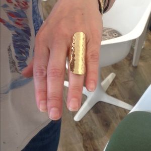 🆕 24K Gold Dipped Shield Ring - NEW - Adjustable