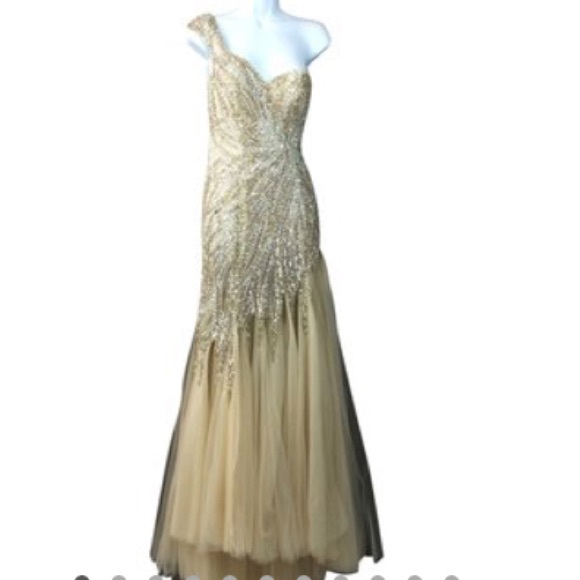 Terani Couture Embellished Prom Evening Gown 2 - Picture 2 of 4