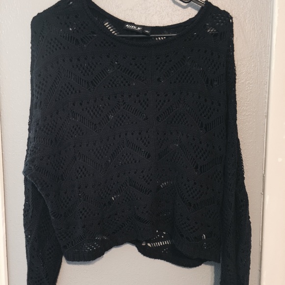 Boho black sweater