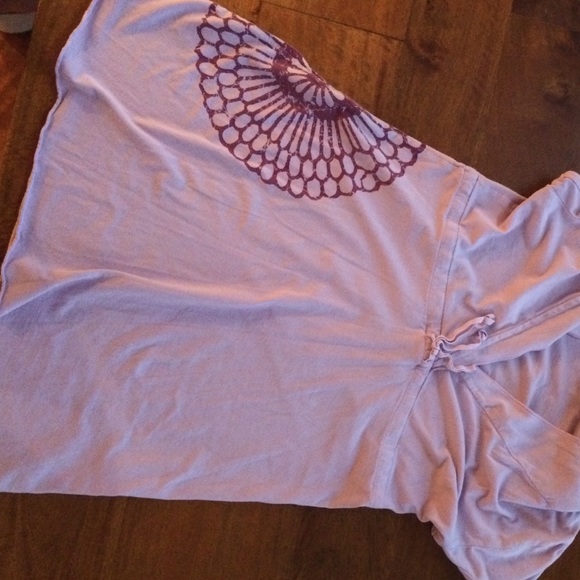 Pink Lotus cotton yoga tee