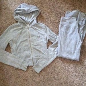 VS hoodie/pant and Lucky Brand hoodies