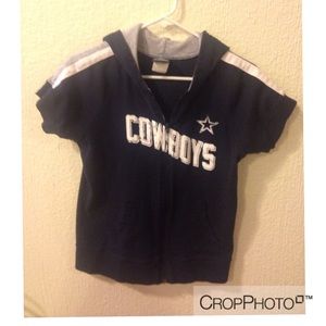 Dallas Cowboys Zip Up Shirt with Hoodie