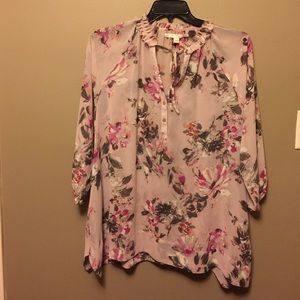 Floral tunic top