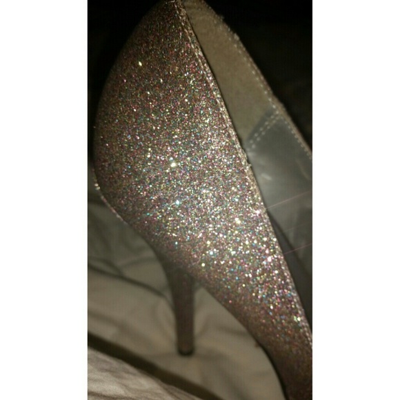 JONES multi glitter high heels