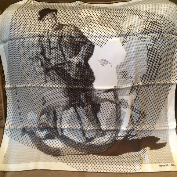 Fantaisie A Cheval Hermès Scarf, 70th Anniversary - Picture 1 of 4