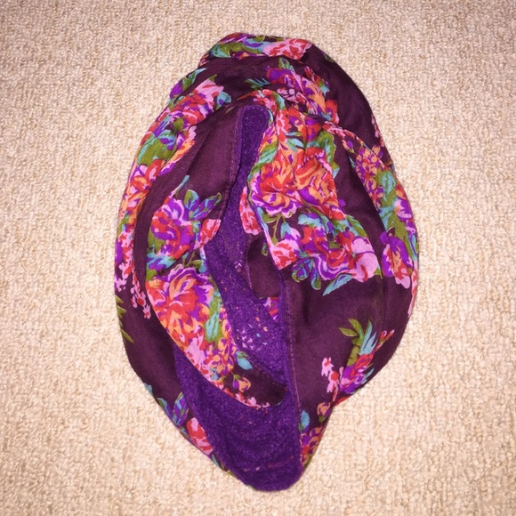 Floral infinity scarf