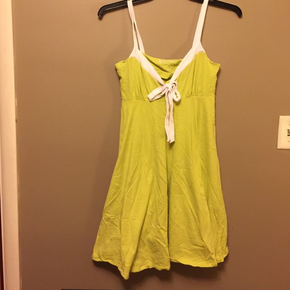 Lime green bra top dress