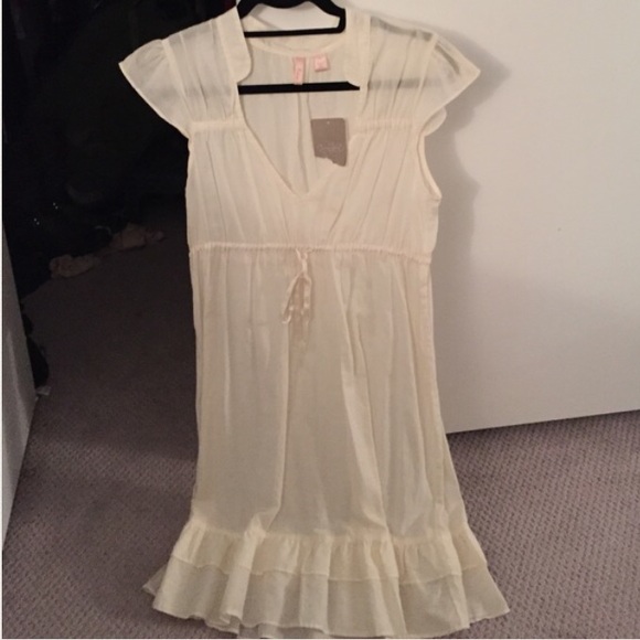 SOLD IN BUNDLE ❌Anthropologie — Cream Sundress - Picture 3 of 3