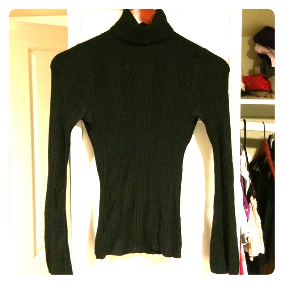 Marciano black shimmery turtleneck sweater