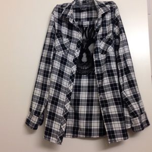 skull flannel