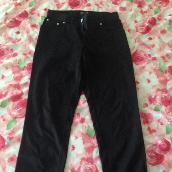 High waisted black jean
