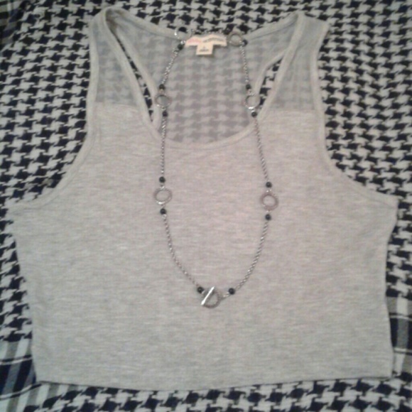 Very cute gray crop top Zenana Outfitters