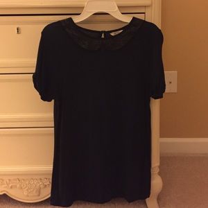Jack wills navy and black top