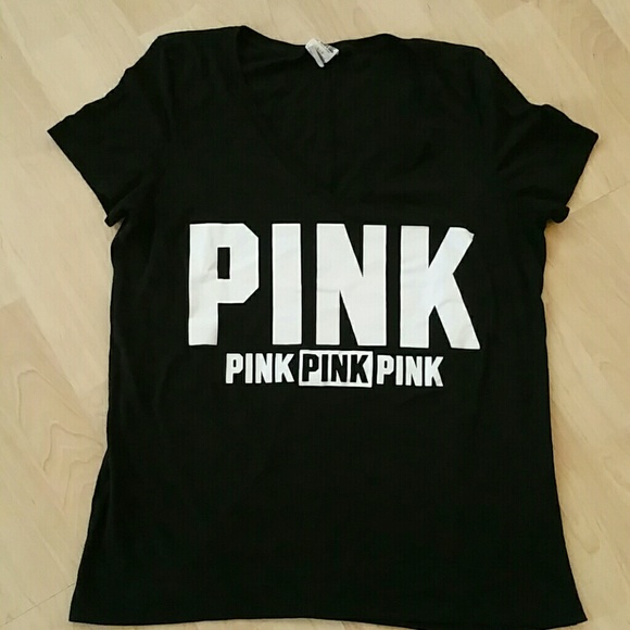 Black  victoria's secret pink tee