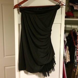 Bebe short black strapless dress!