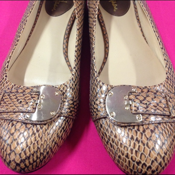 Cole Haan snake print flats - Picture 1 of 4