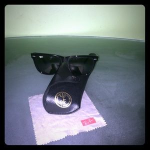 Ray Ban green classics black frame sunglasses